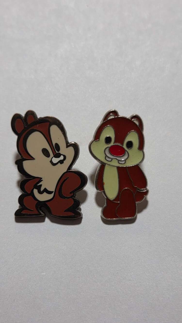Disney Chip and Dale Enamel Pin Set